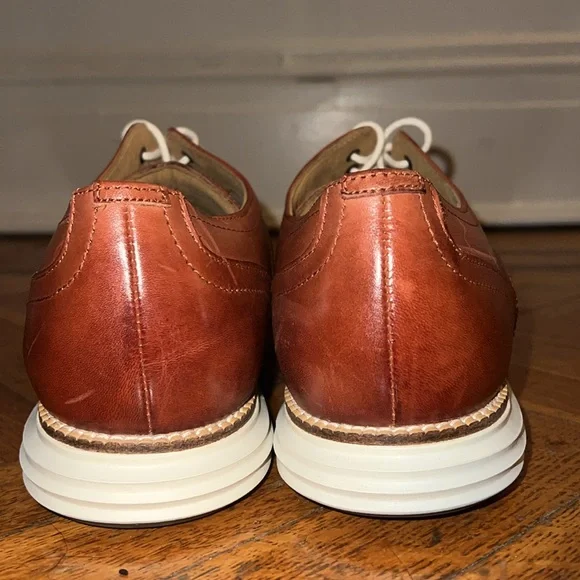 Cole Haan Tan/Ivory ØriginalGrand Wingtip Oxfords Men's 13M — NWOT - Picture 5 of 7